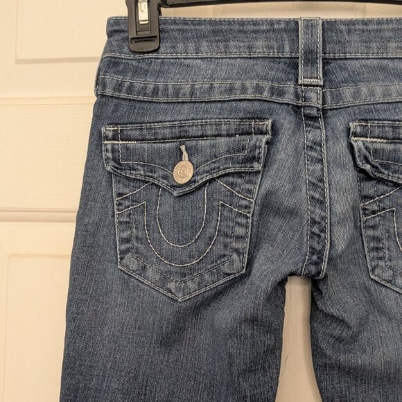 True Religion Women's Jeans  Skinny Flap Pocket Denim Sz 24 Blue . - Picture 7 of 15